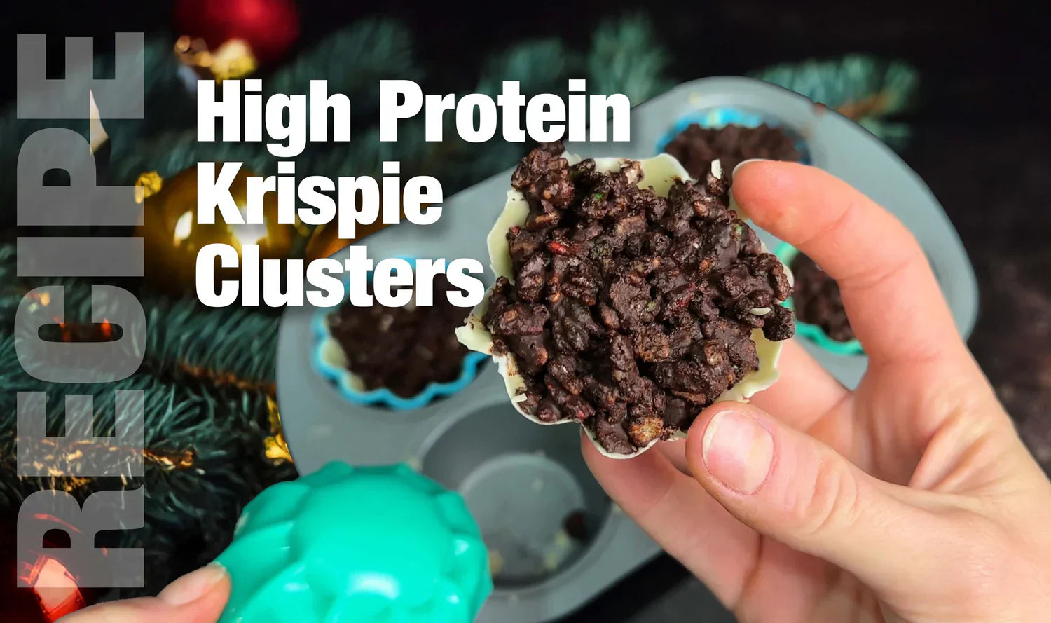 White Chocolate Krispie Clusters: High-Protein Holiday Treats