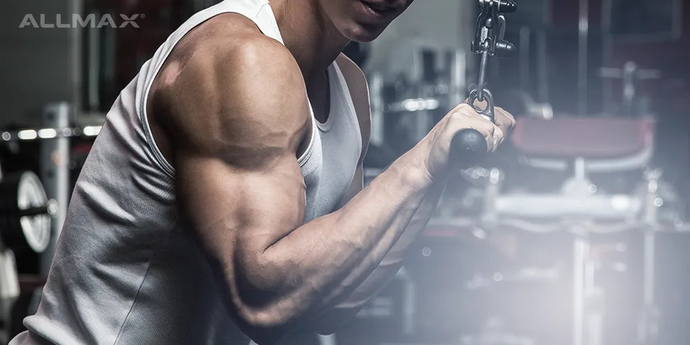 Man is working out