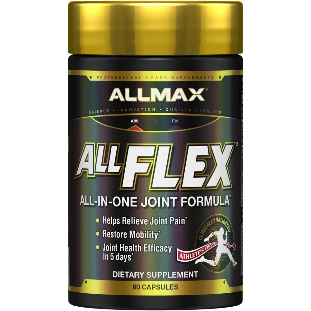 AllMax AllFlex supplement container on a white background