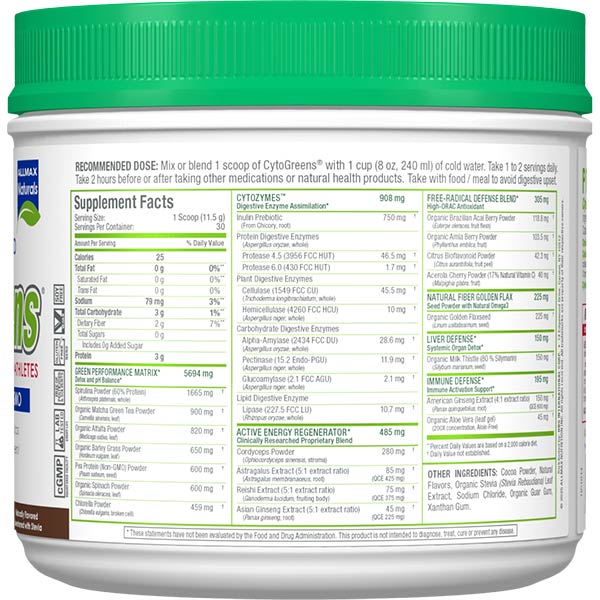 Allmax CytoGreens Super Green Powder