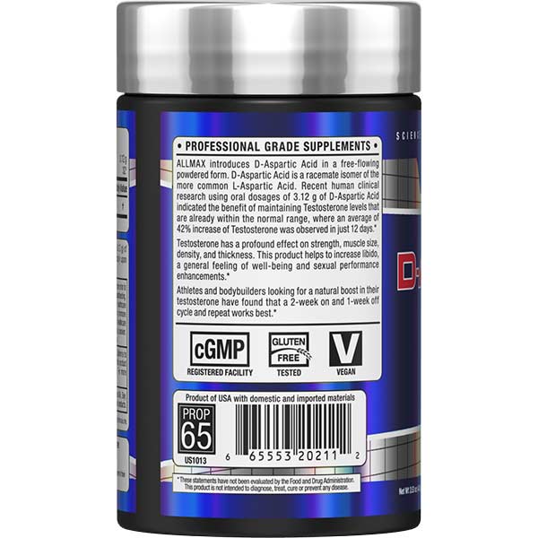 D - ASPARTIC ACID SUPPLEMENT - Allmax Nutrition