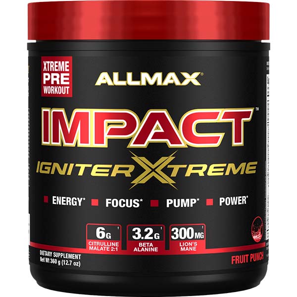 Impact Igniter Xtreme: High Stim Pre Workout - Allmax Nutrition
