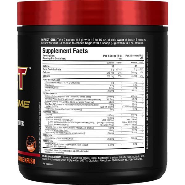 Impact Igniter Xtreme: High Stim Pre Workout - Allmax Nutrition