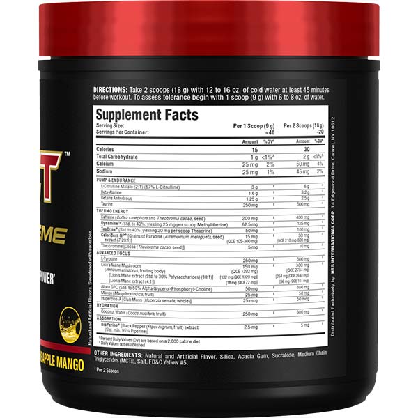 Impact Igniter Xtreme: High Stim Pre Workout - Allmax Nutrition