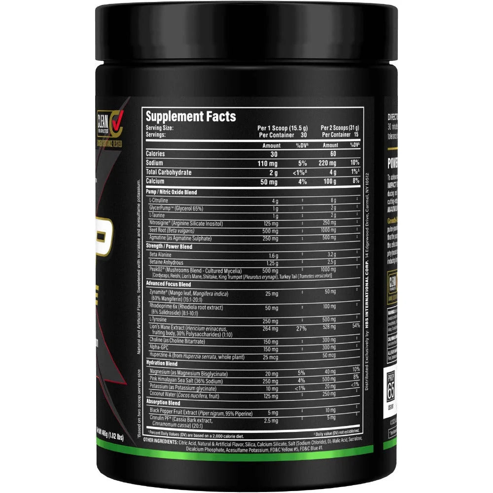 Allmax Impact Igniter Xtreme 2.0 Sour Gummy right view for explosive pre-workout energy and pumps.