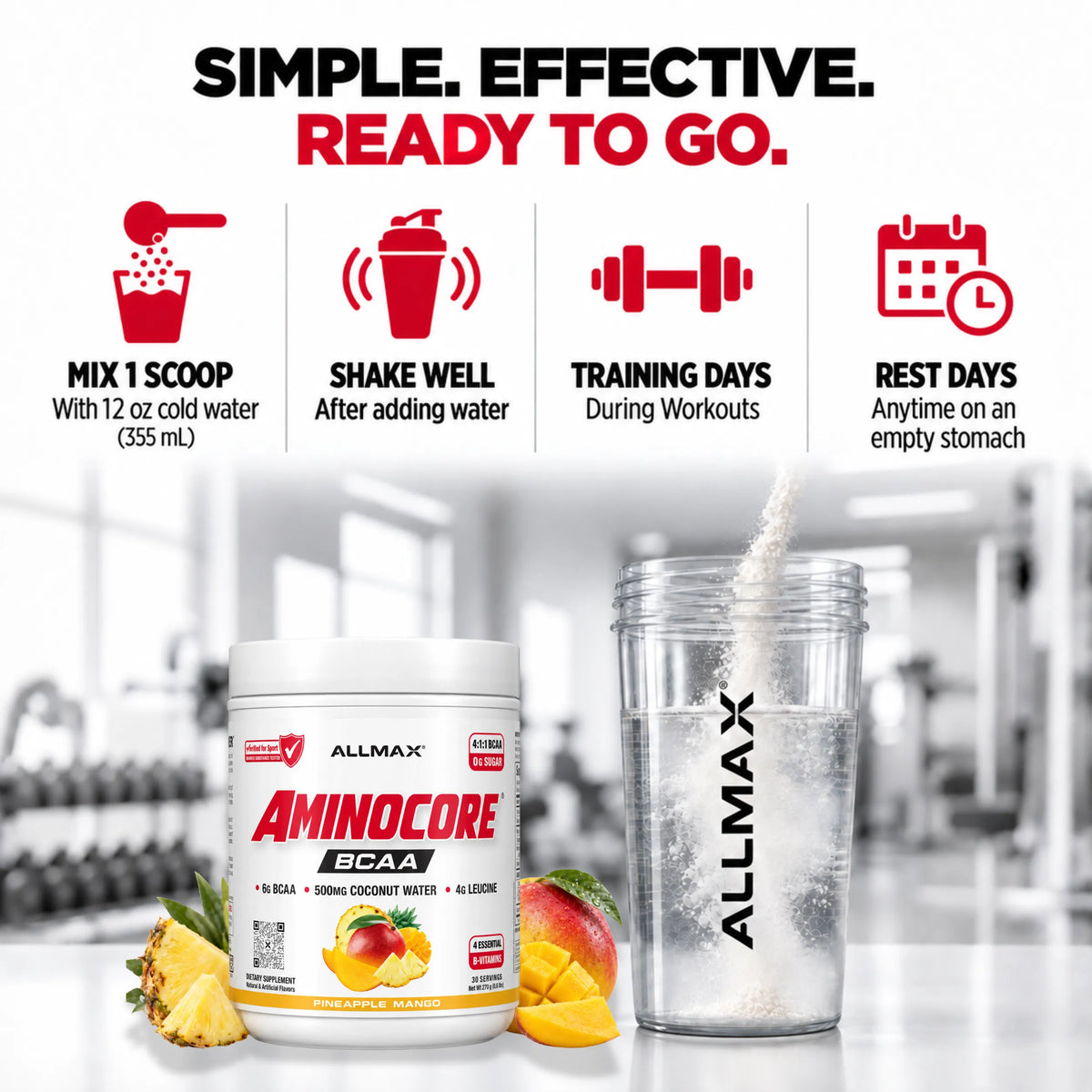 Allmax Aminocore: BCAA Supplement Powder