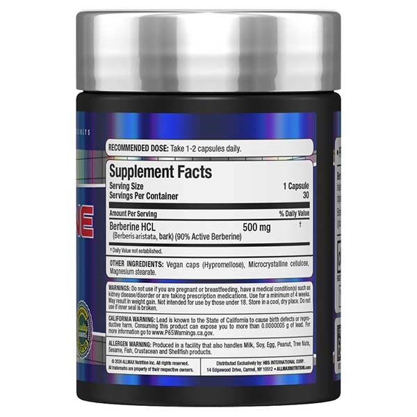 Berberine HCL - Allmax Nutrition