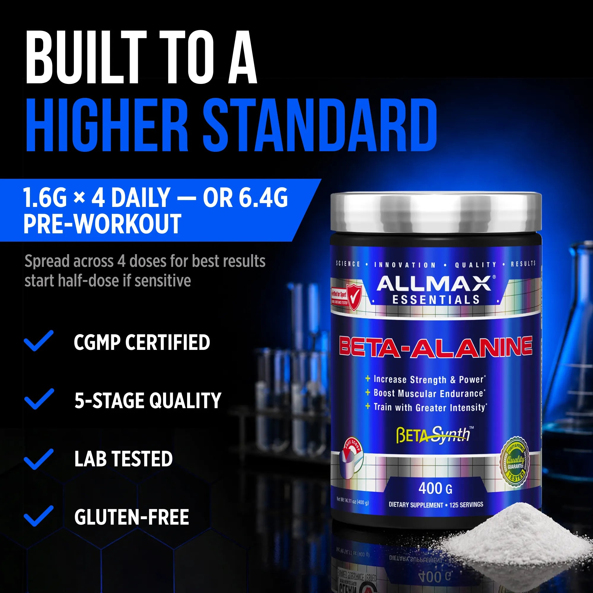 Allmax Beta-Alanine: Pre & Post Workout