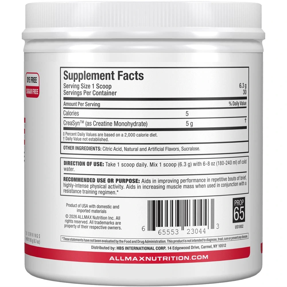 Allmax Flavored Creatine Monohydrate Powder