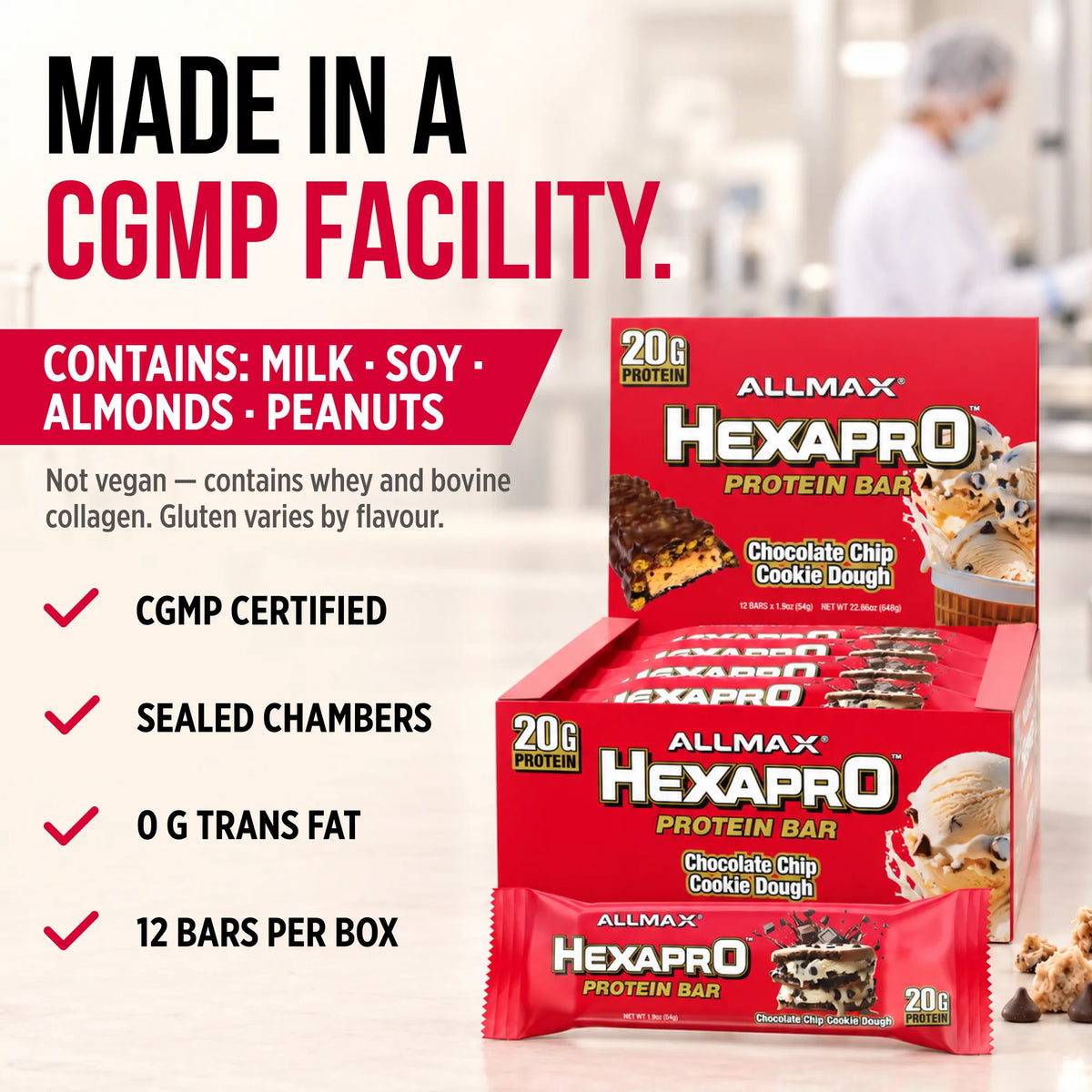 Allmax Hexapro Protein Bars
