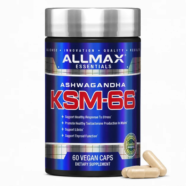 ALLMAX ksm-66 ashwagandha bottle