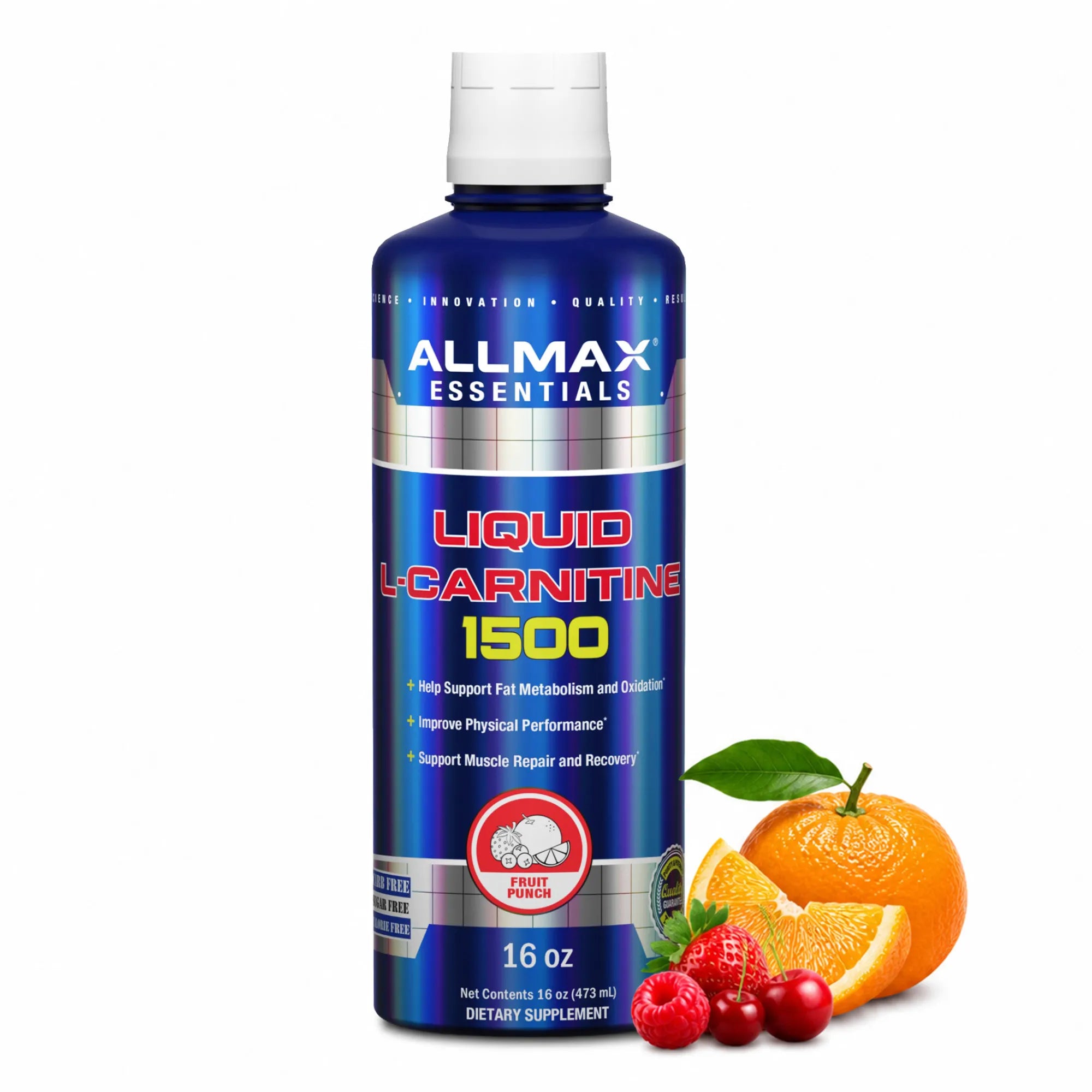 Allmax Liquid l carnitine 1500 bottle fruit punch