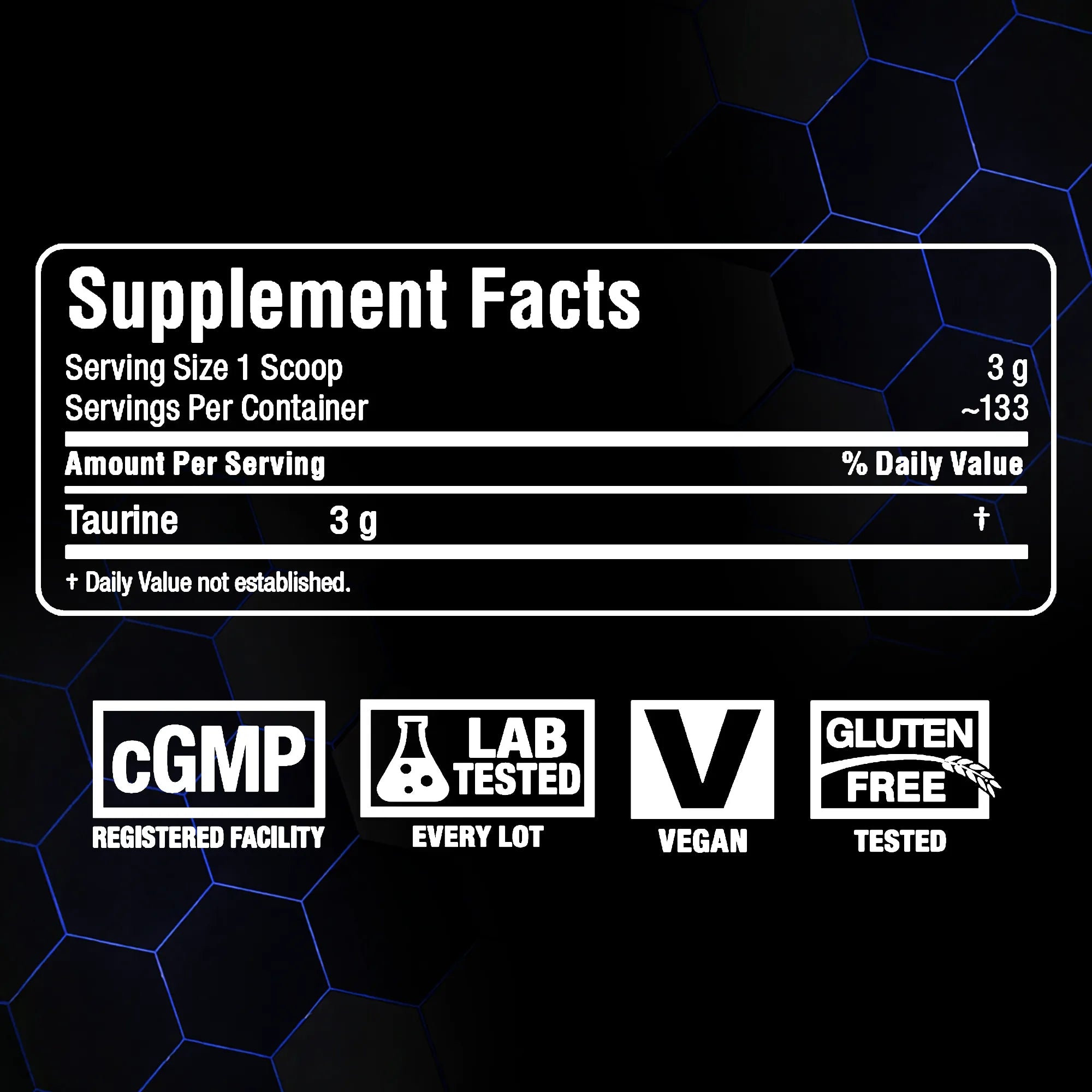 taurine-allmax supplement facts