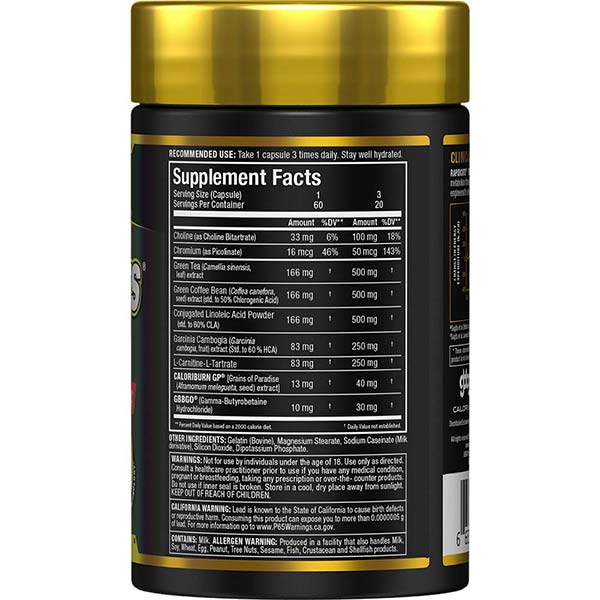 Rapidcuts Thermo: Stimulant - Free Fat Burner - Allmax Nutrition