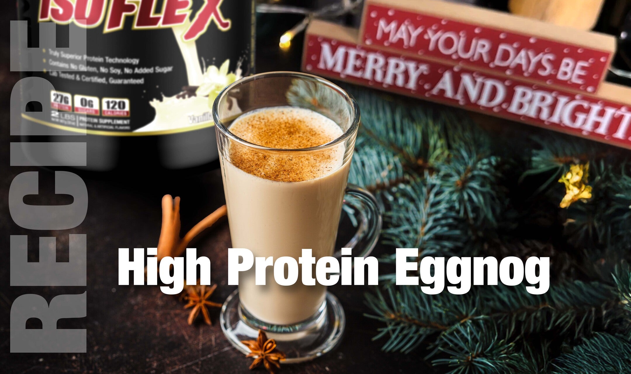 HIGH PROTEIN EGGNOG - Allmax Nutrition