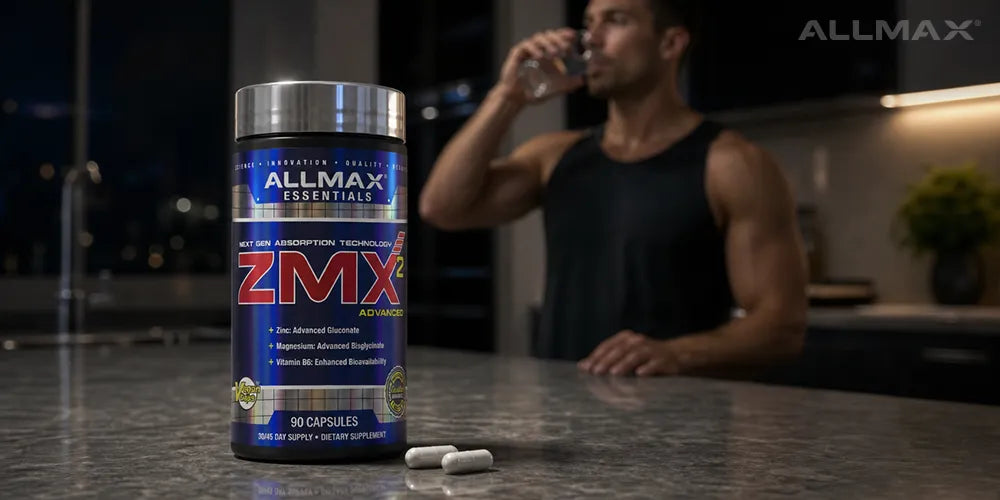 a man taking ALLMAX ZMX