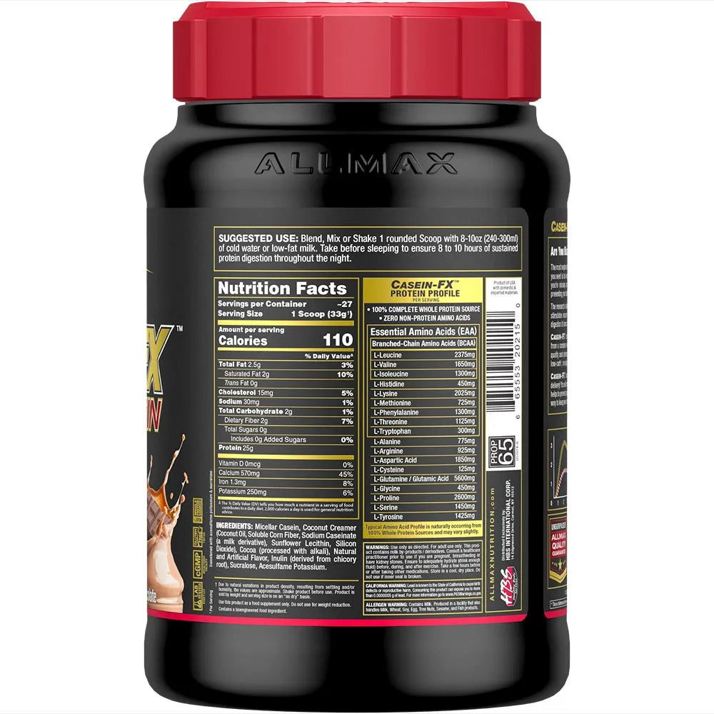 casein fx allmax back
