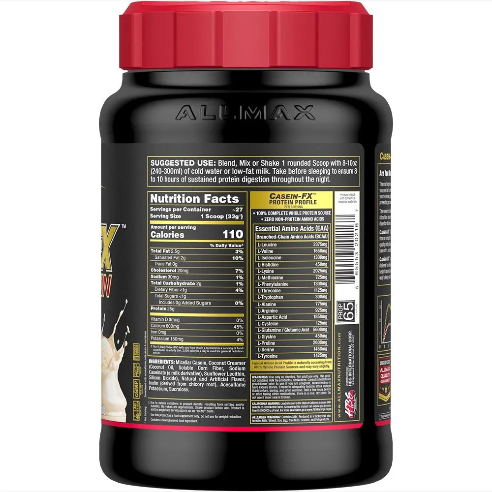 casein fx allmax back
