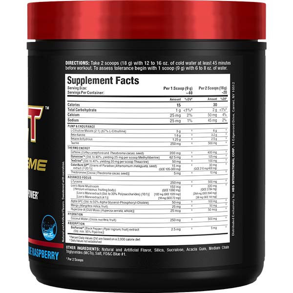 Impact Igniter Xtreme: High Stim Pre Workout - Allmax Nutrition