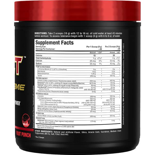 Impact Igniter Xtreme: High Stim Pre Workout - Allmax Nutrition