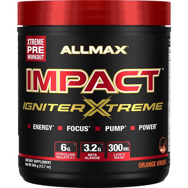 Impact Igniter Xtreme: High Stim Pre Workout - Allmax Nutrition
