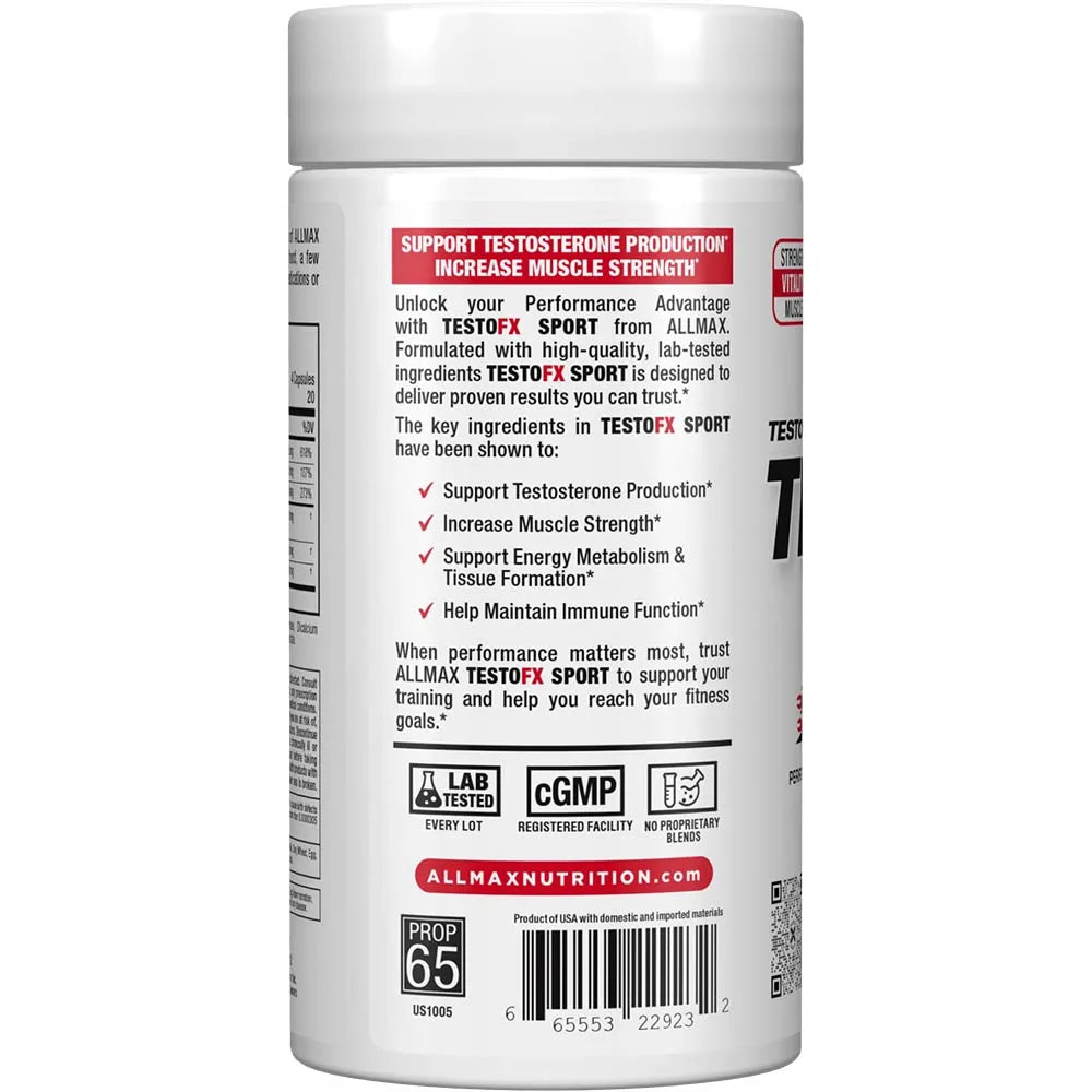 Allmax TestoFX Sport: Boost Free Testosterone