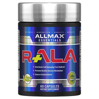 Allmax Essentials R+ALA antioxidant capsules to support healthy glucose metabolism.
