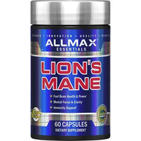 Allmax Lion's Mane Mushroom Extract capsules for enhanced mental clarity and focus.
