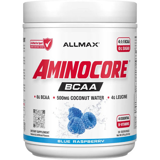 Aminocore white label tub in a white background