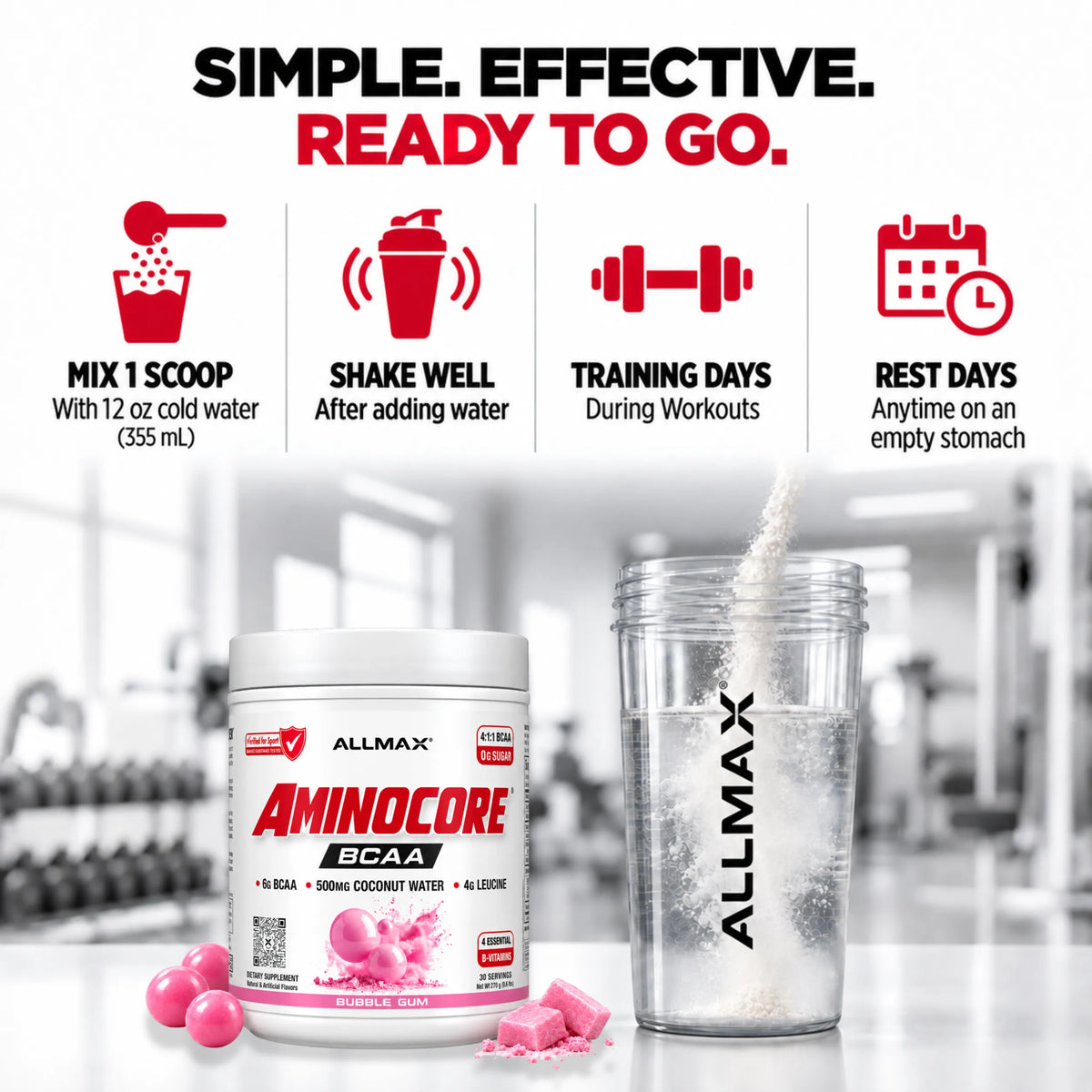Allmax Aminocore: BCAA Supplement Powder