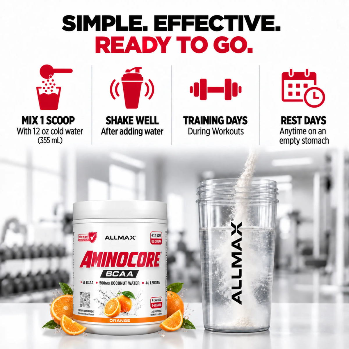 Allmax Aminocore: BCAA Supplement Powder