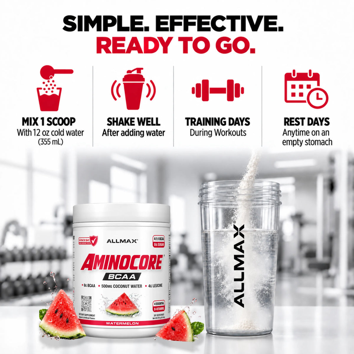 Allmax Aminocore: BCAA Supplement Powder