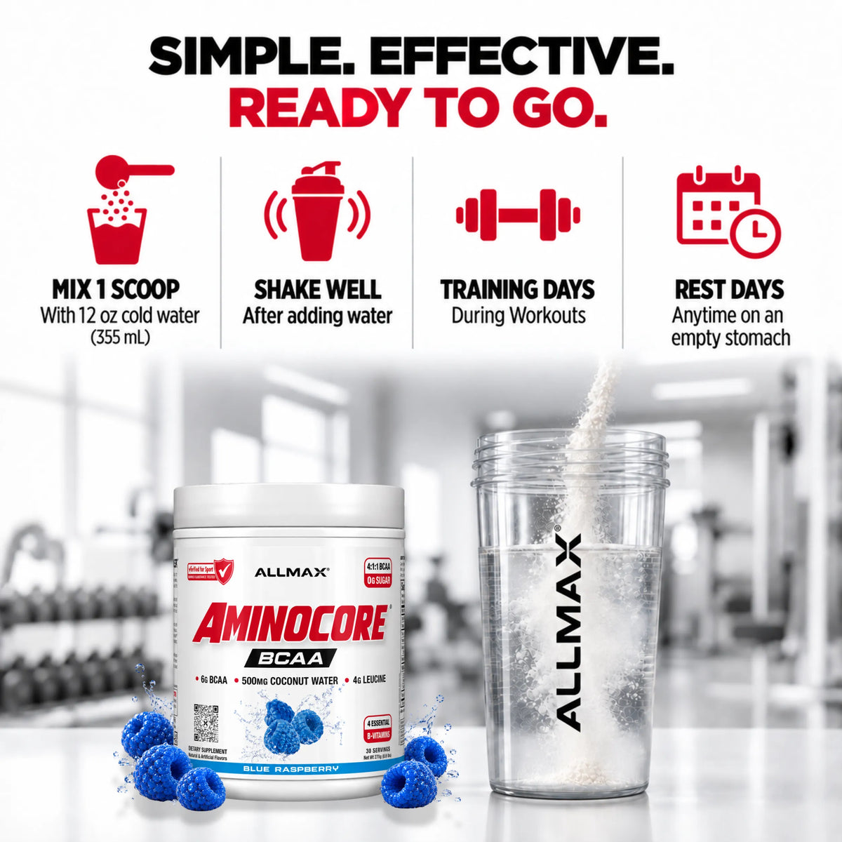 Allmax Aminocore: BCAA Supplement Powder