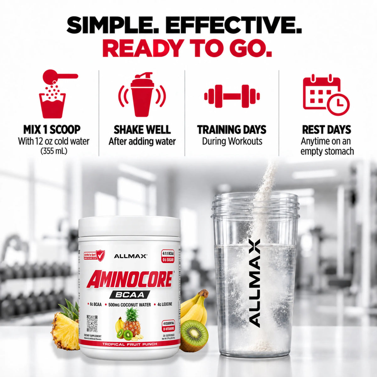 Allmax Aminocore: BCAA Supplement Powder