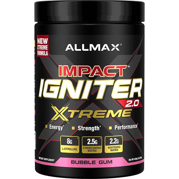 ALLMAX Impact Igniter Xtreme 2.0 — High‑Stim Pre‑Workout