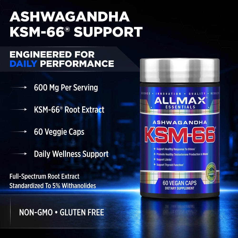ALLMAX ksm-66 ashwagandha benefits