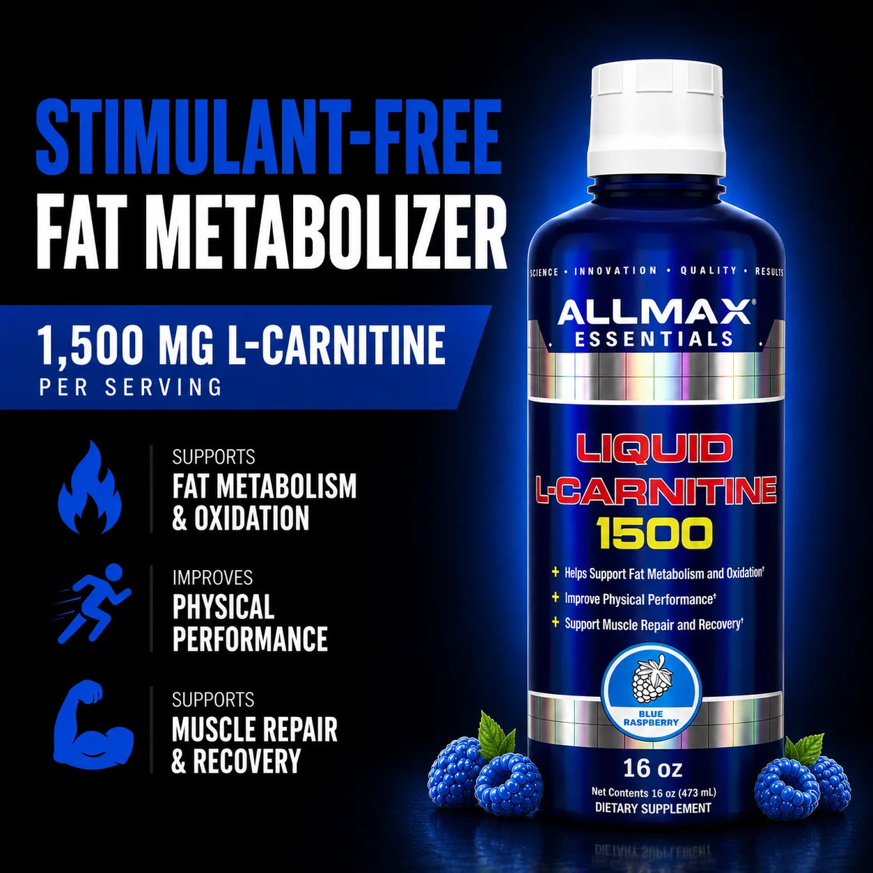 liquid-l-carnitine-1500-allmax blue raspberry
