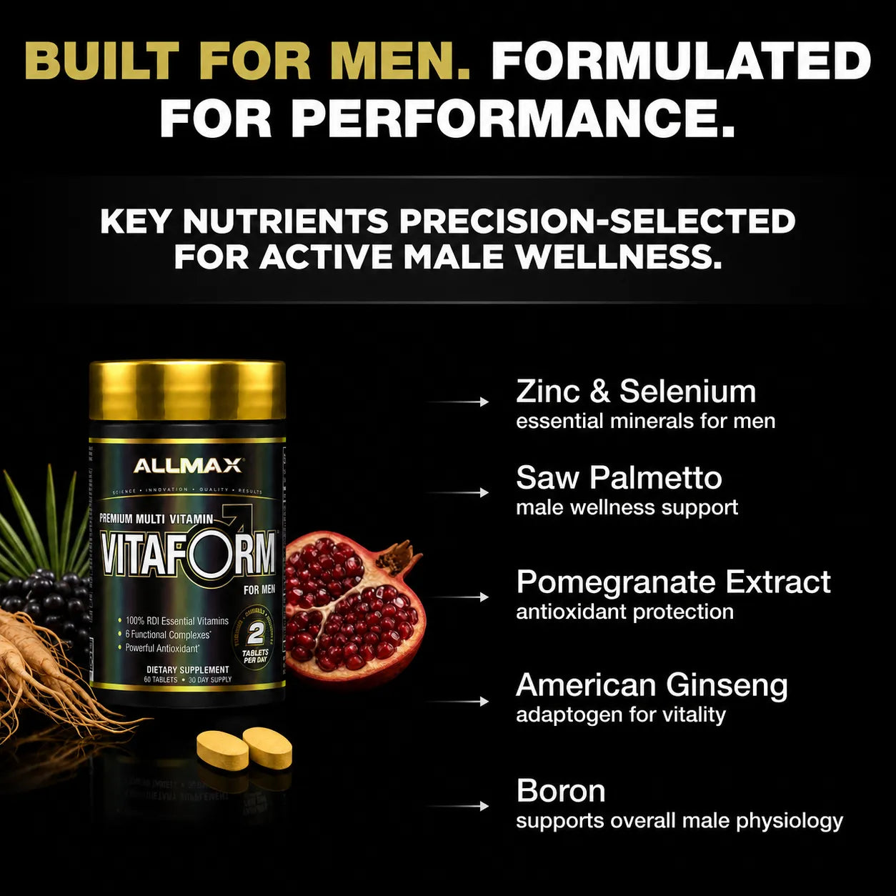 vitaform men allmax nutrition us benefits
